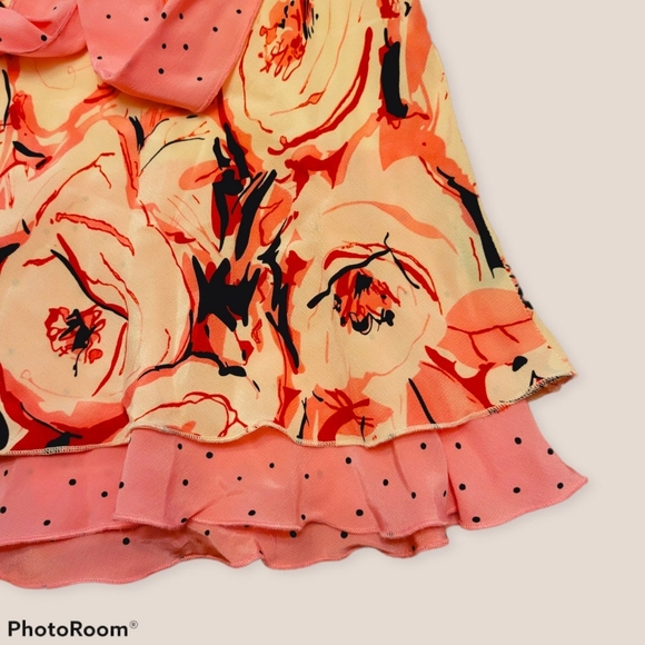 Pretty in Pink 100% Silk Skirt - Picture 3 of 4